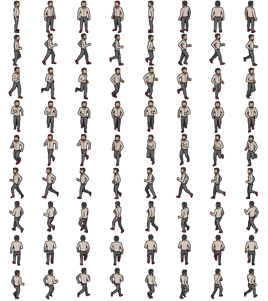 Idle + Run Spritesheet