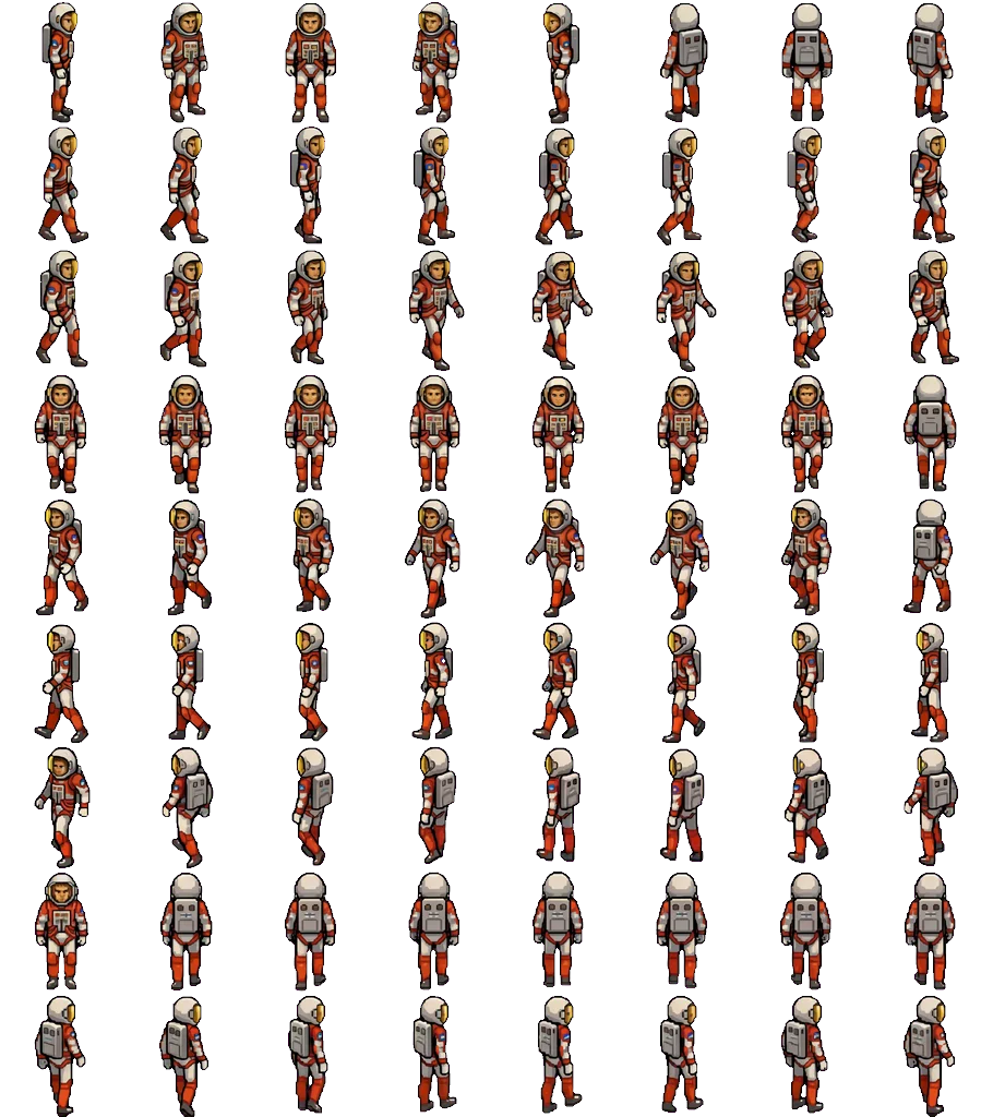 Idle + Walk Spritesheet