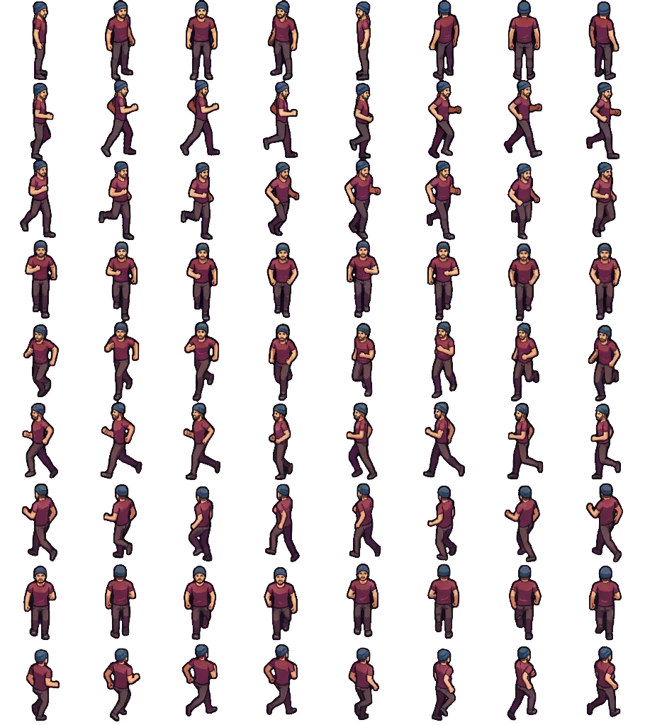Idle + Run Spritesheet